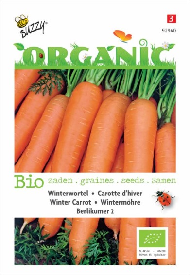 Winter carrot Berlikumer BIO (Daucus) 1500 seeds BU